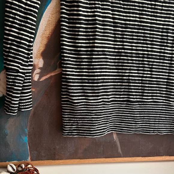 Lucky Brand Black and White Striped Top XS - Picture 4 of 14